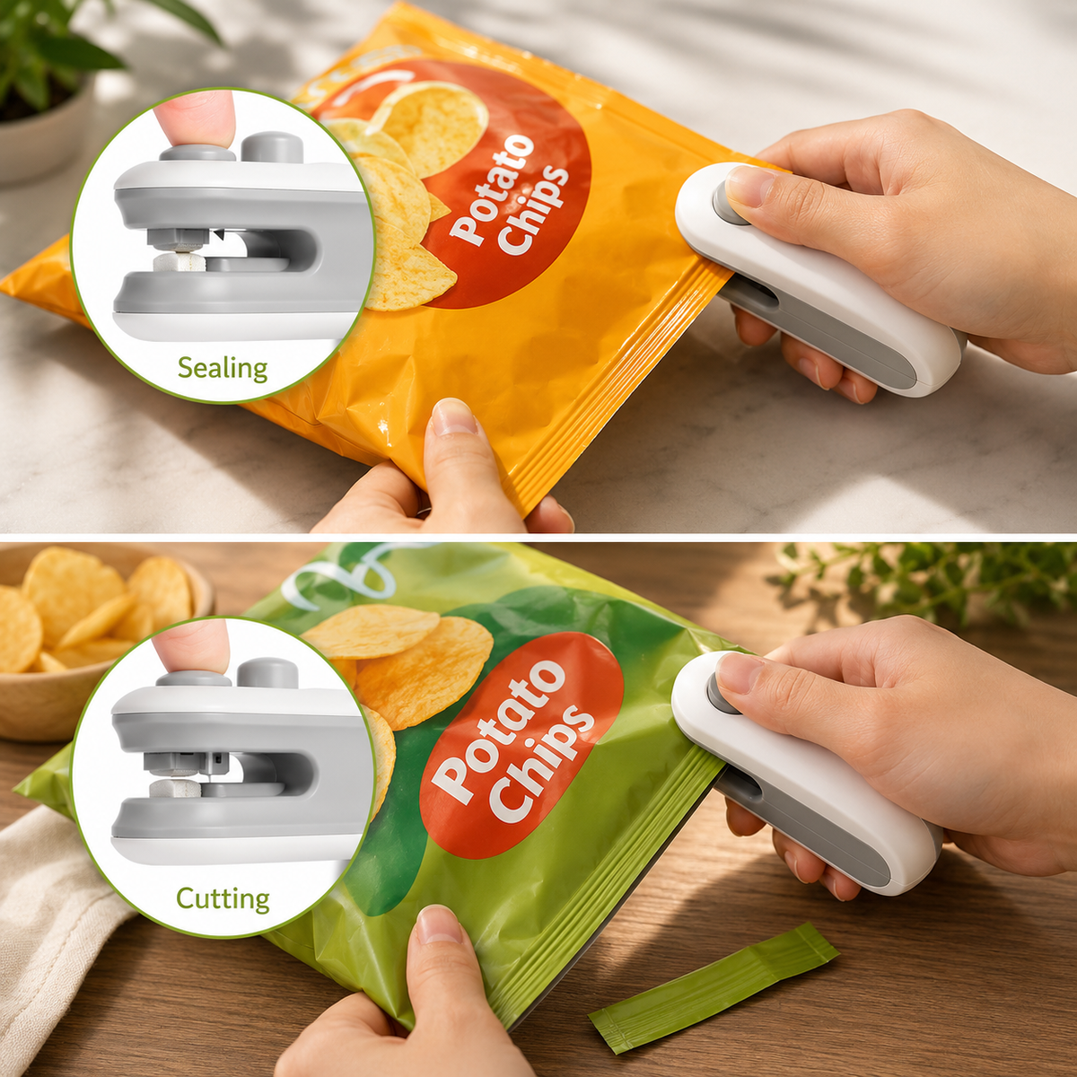 USB Rechargeable Heat Sealer & Cutter